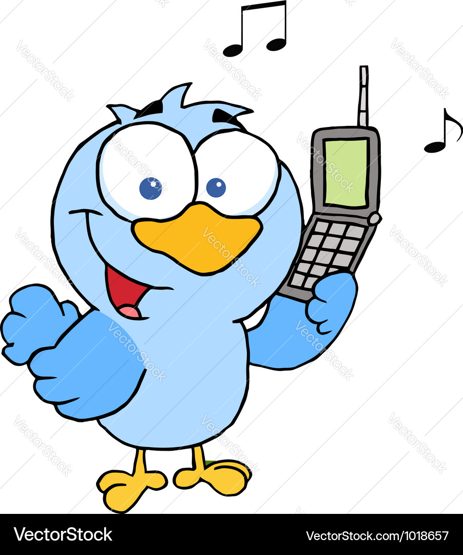 Bird Calling Royalty Free Vector Image - VectorStock