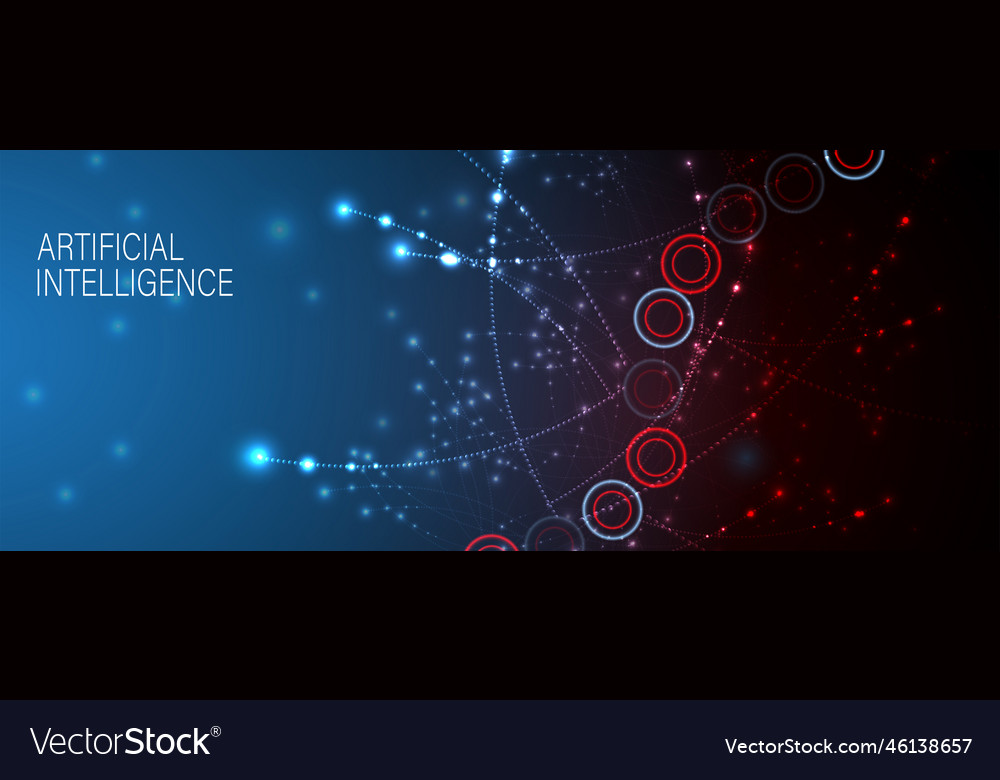 Conceptual technology of artificial intelligence vector image Conceptual technology of artificial intelligence