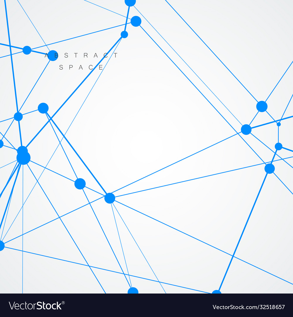 Verbindungsstruktur mit Punkten und Linien vector image Verbindungsstruktur mit Punkten und Linien