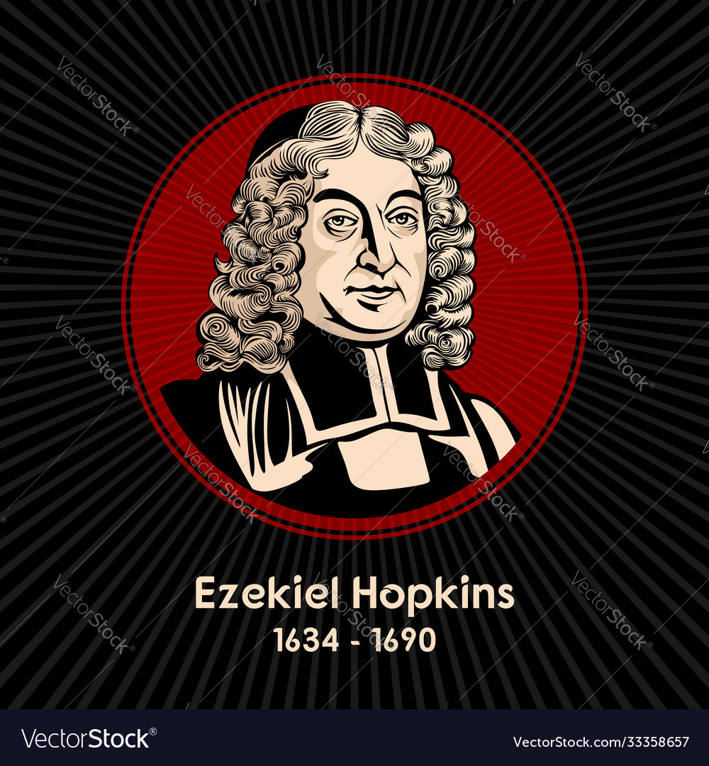 Ezekiel hopkins Royalty Free Vector Image - VectorStock