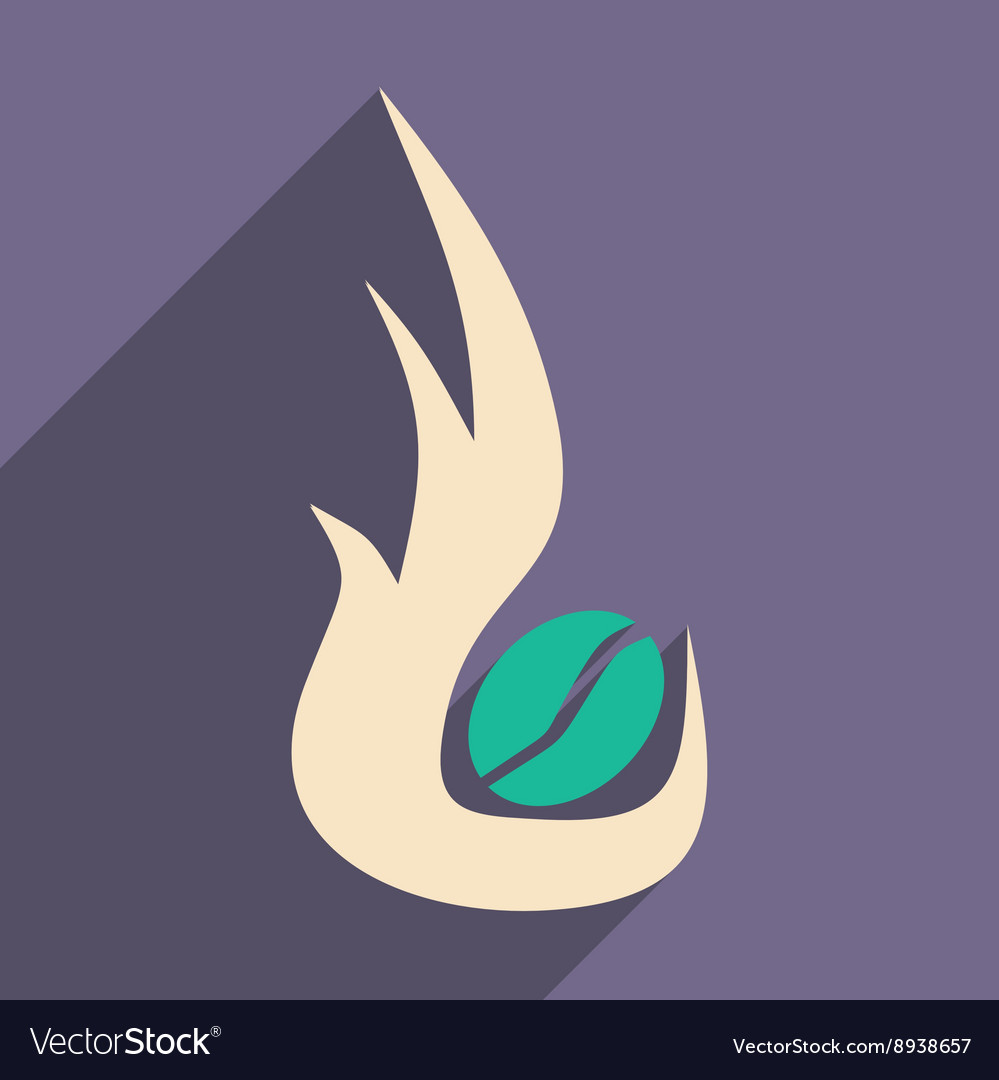 Flat with shadow icon and mobile application