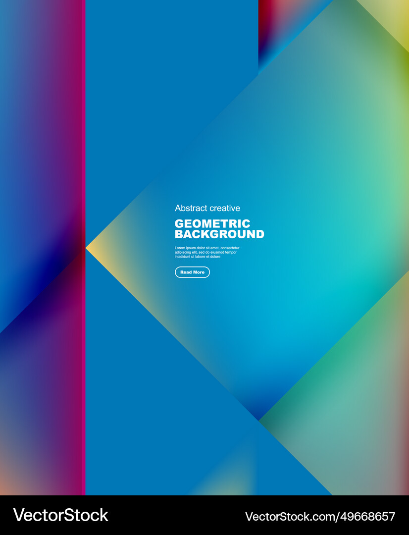 Gradient triangles abstract background Royalty Free Vector