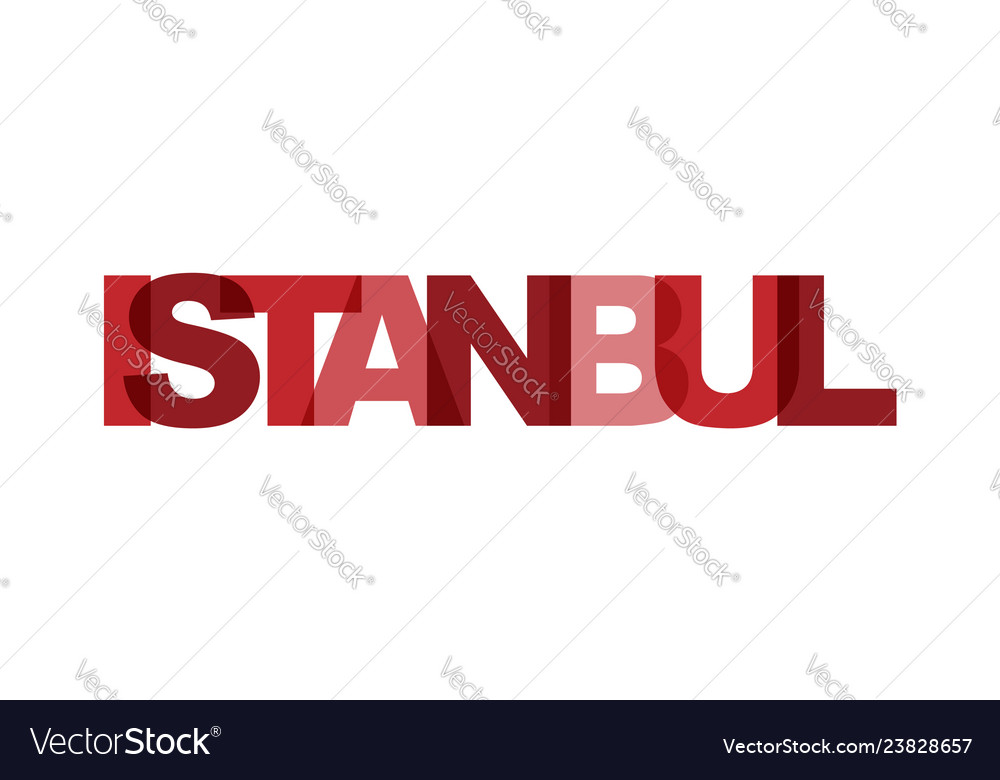 Istanbul phrase overlap color no transparency