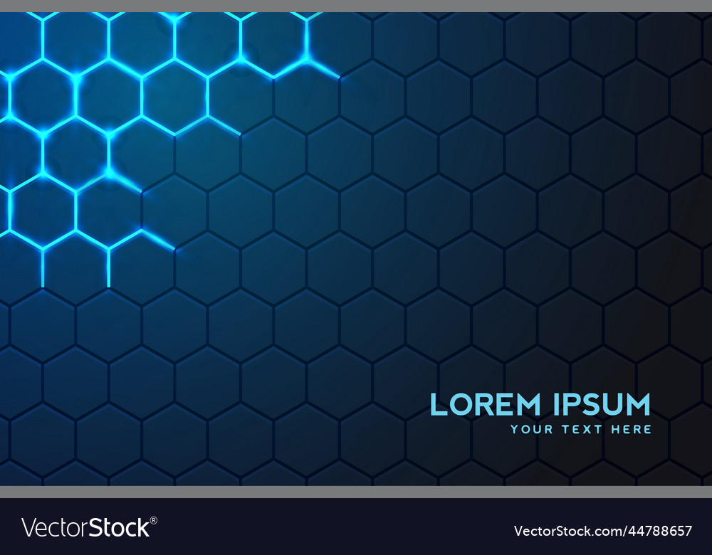 Modern technology background with hexagonal