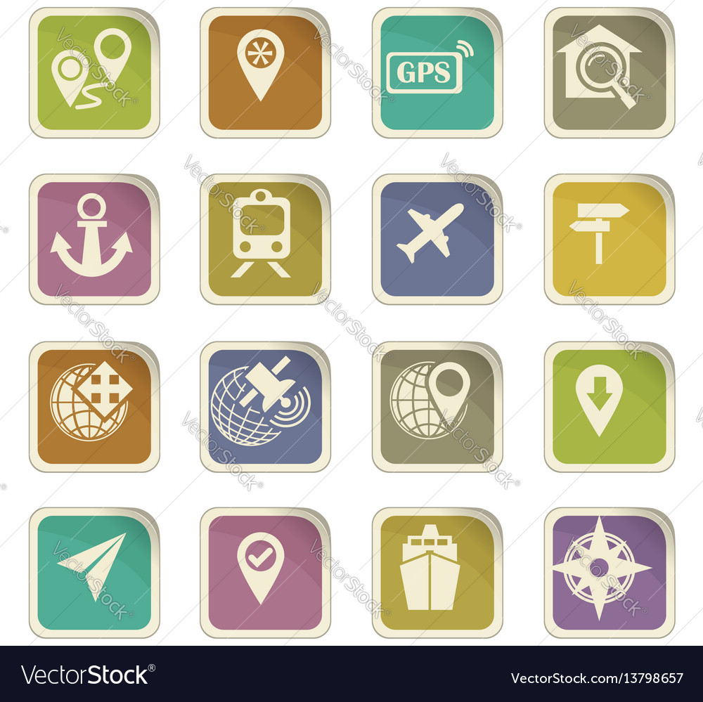 Navigation icon set