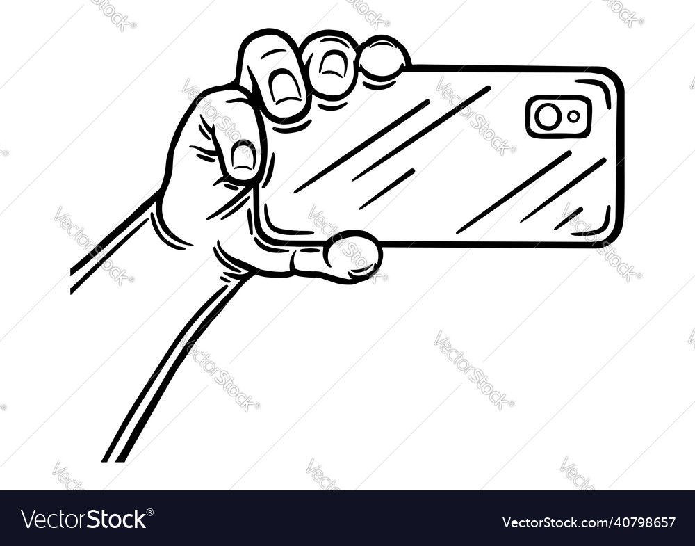 Person Foto mit Telefon aufnehmen