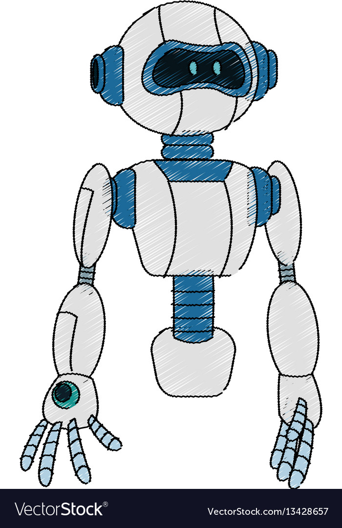 Robot cartoon icon Royalty Free Vector Image - VectorStock Robot cartoon icon Royalty Free Vector Image - VectorStock