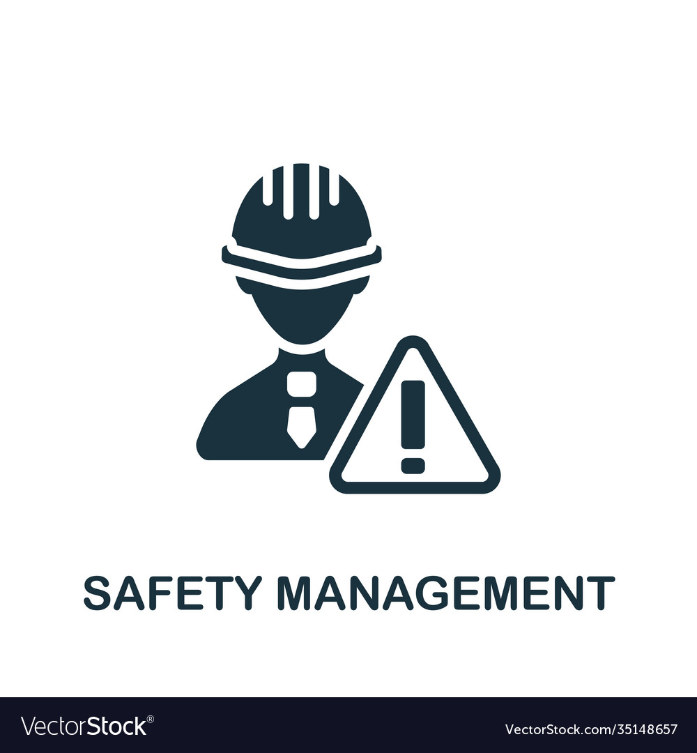 Safety management icon simple element from Vector Image