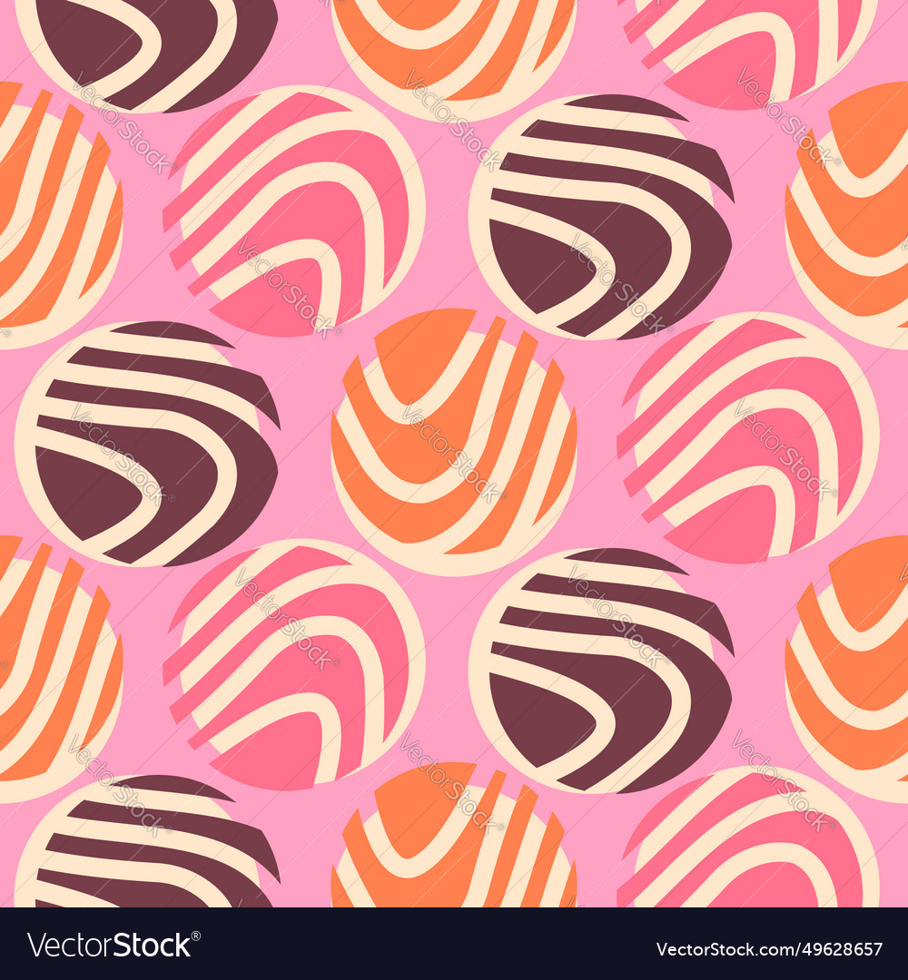 Seamless abstract geometric pattern retro style vector image Seamless abstract geometric pattern retro style