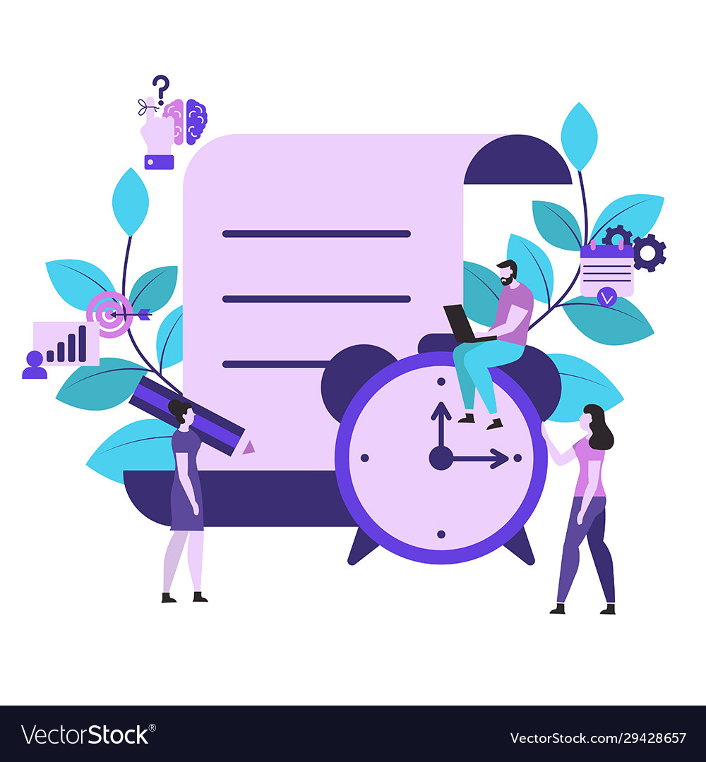 Time management background management Royalty Free Vector