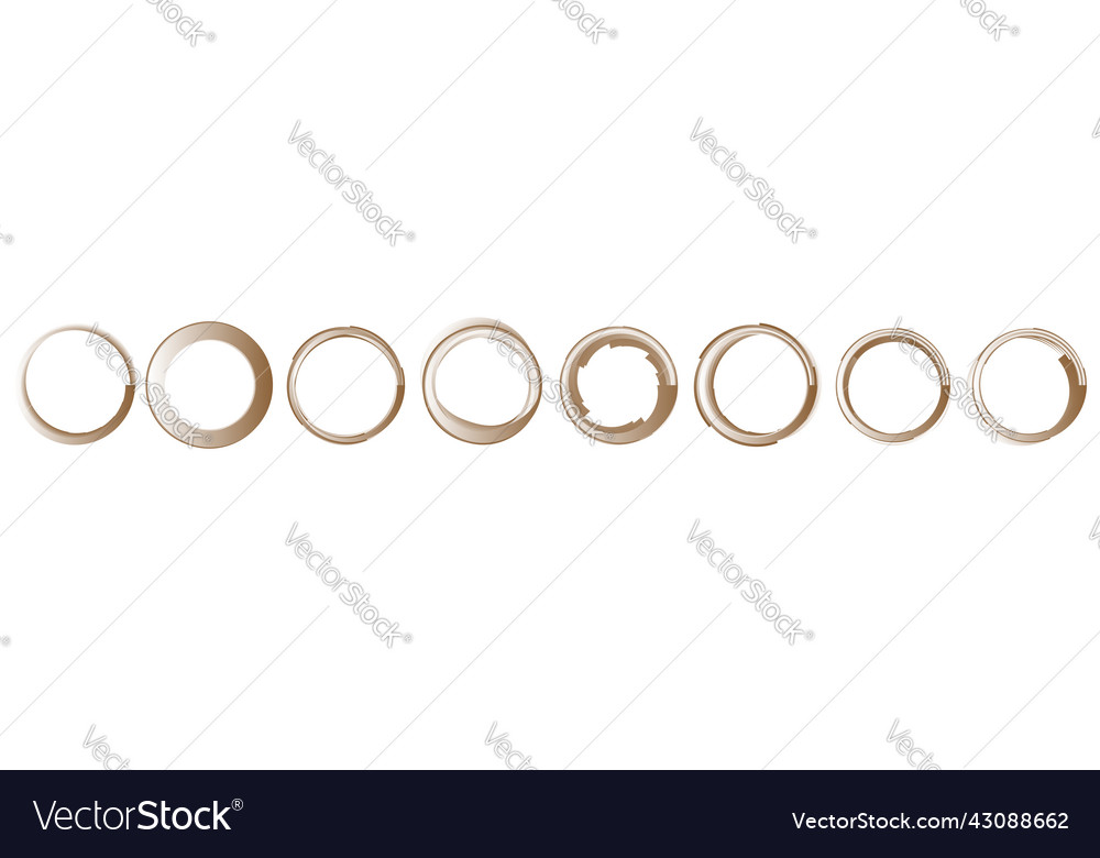 Abstract circle circular design element icon vector image Abstract circle circular design element icon