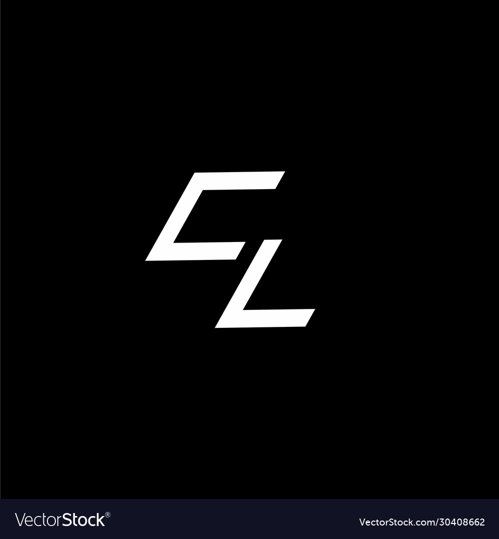 Cl logo monogram with up to down style modern