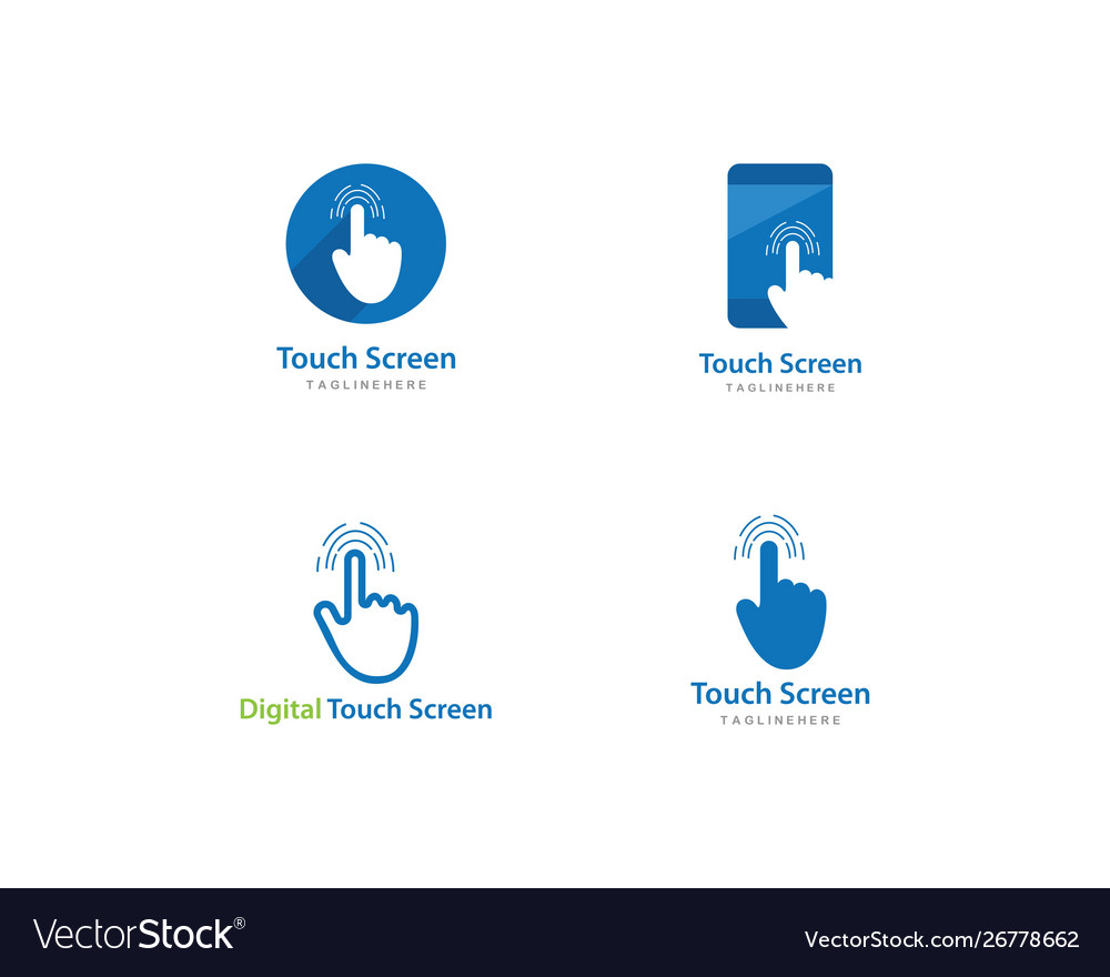 Digital touch screen technology logo