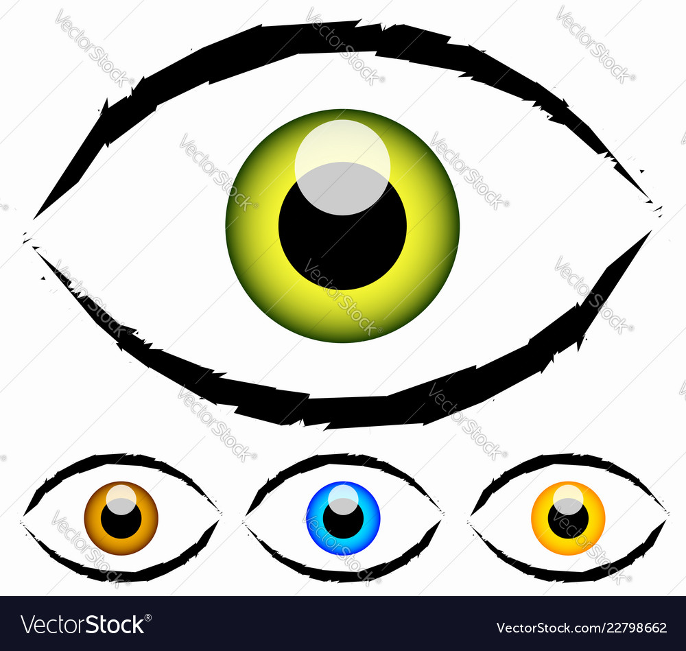 Eye graphic vision seeing sight observation