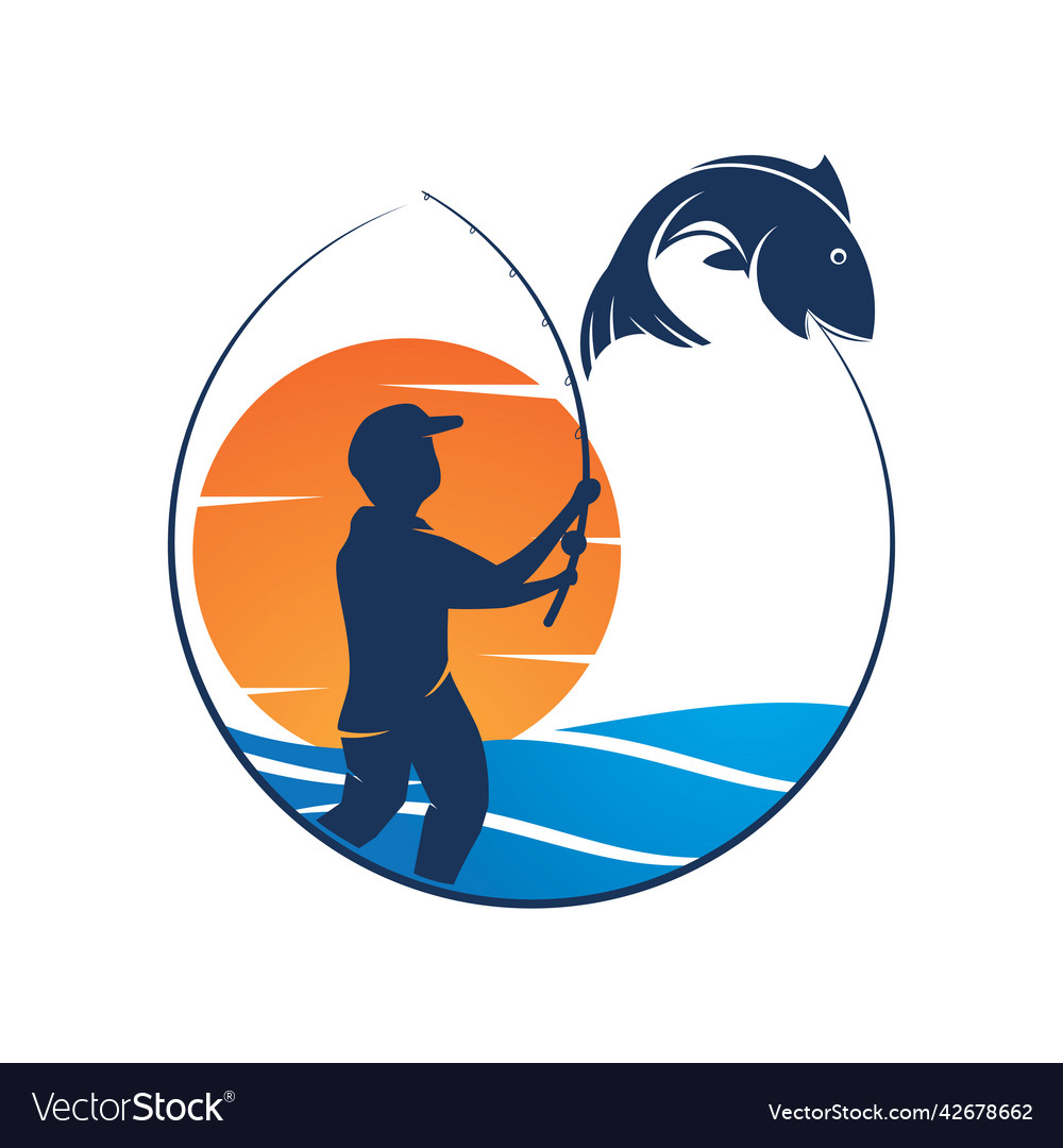 Fishing Logo Royalty Free Vector Image Vectorstock