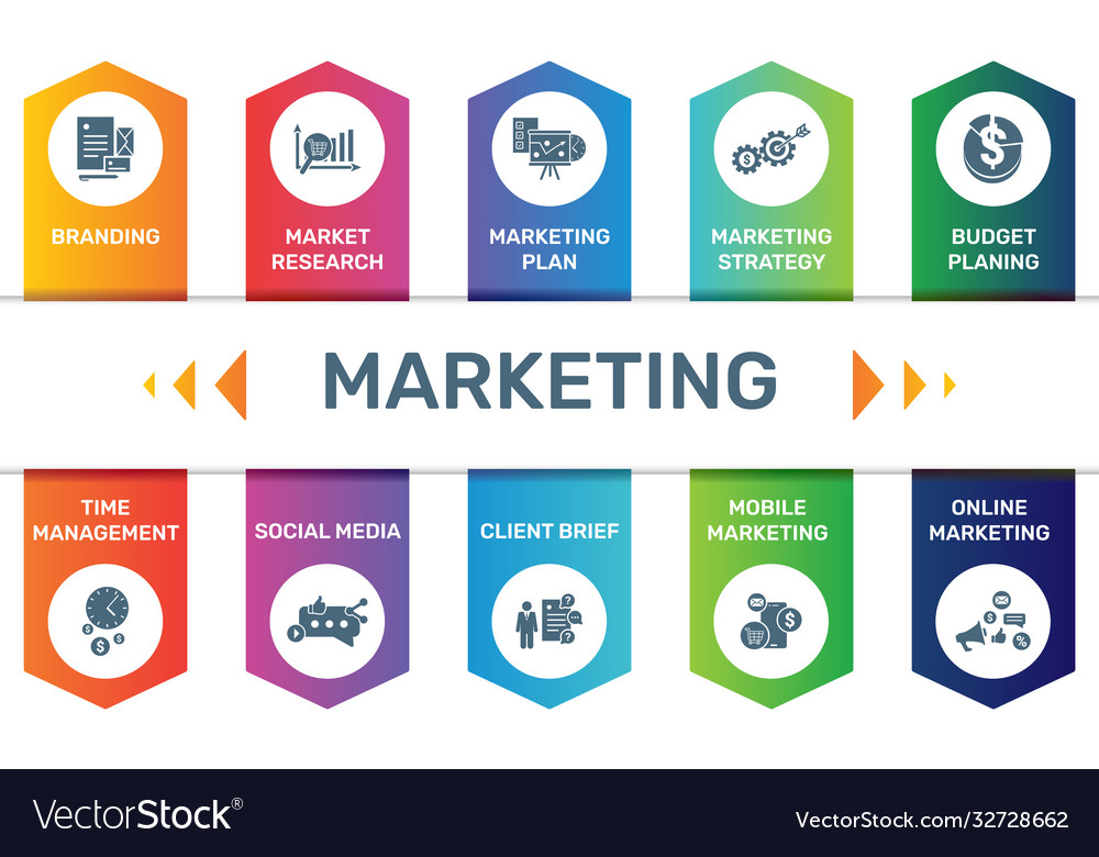 Infographic template marketing data visualization Vector Image