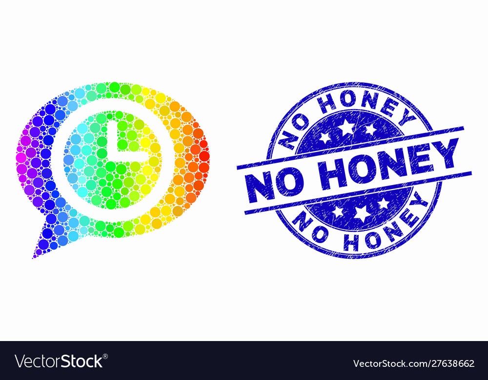 Spectral pixelated time message balloon vector image Spectral pixelated time message balloon
