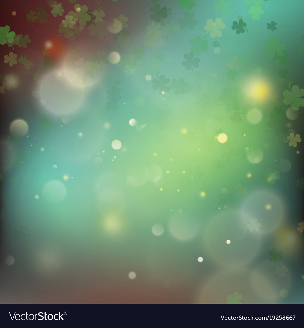 Abstract bokeh blur template with - trifolium