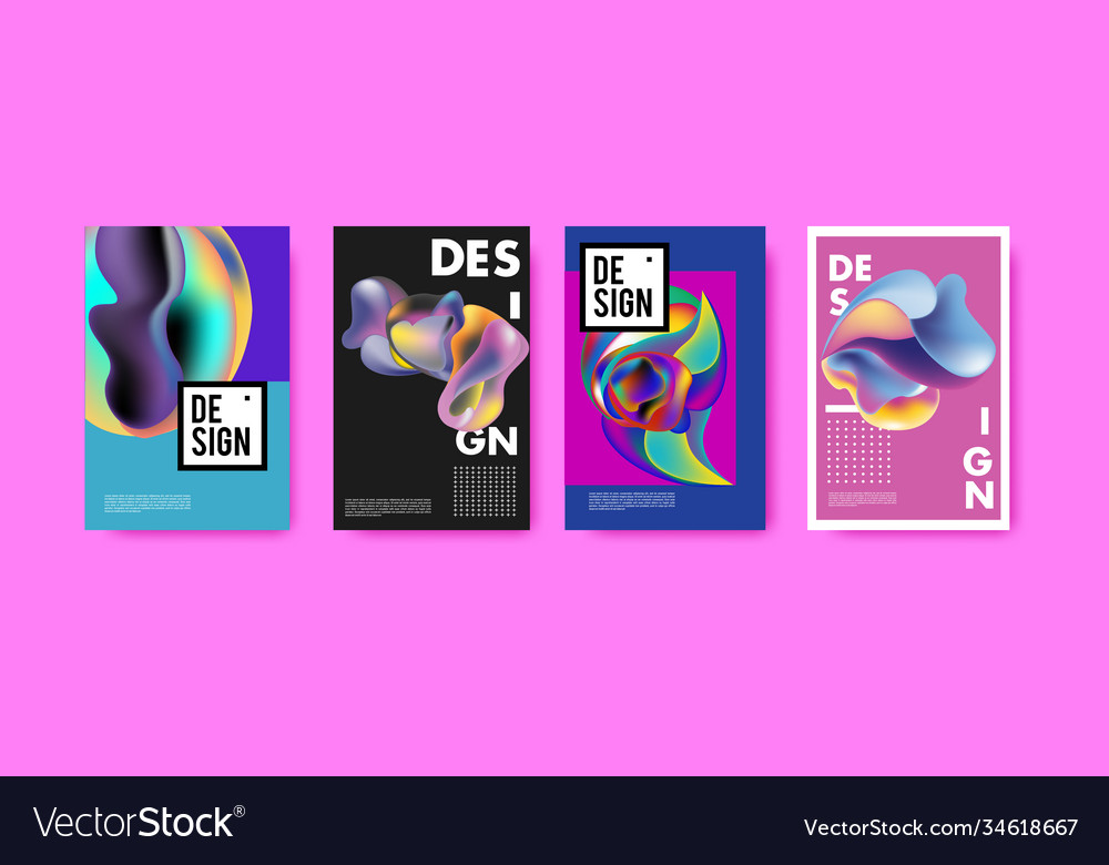 Abstract colorful liquid and fluid pattern Vector Image Abstract colorful liquid and fluid pattern