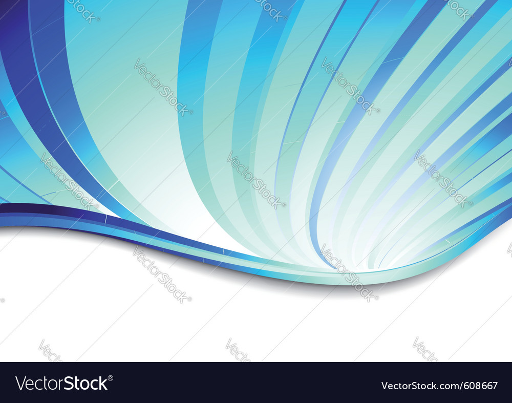 Blue abstract swirl on a banner