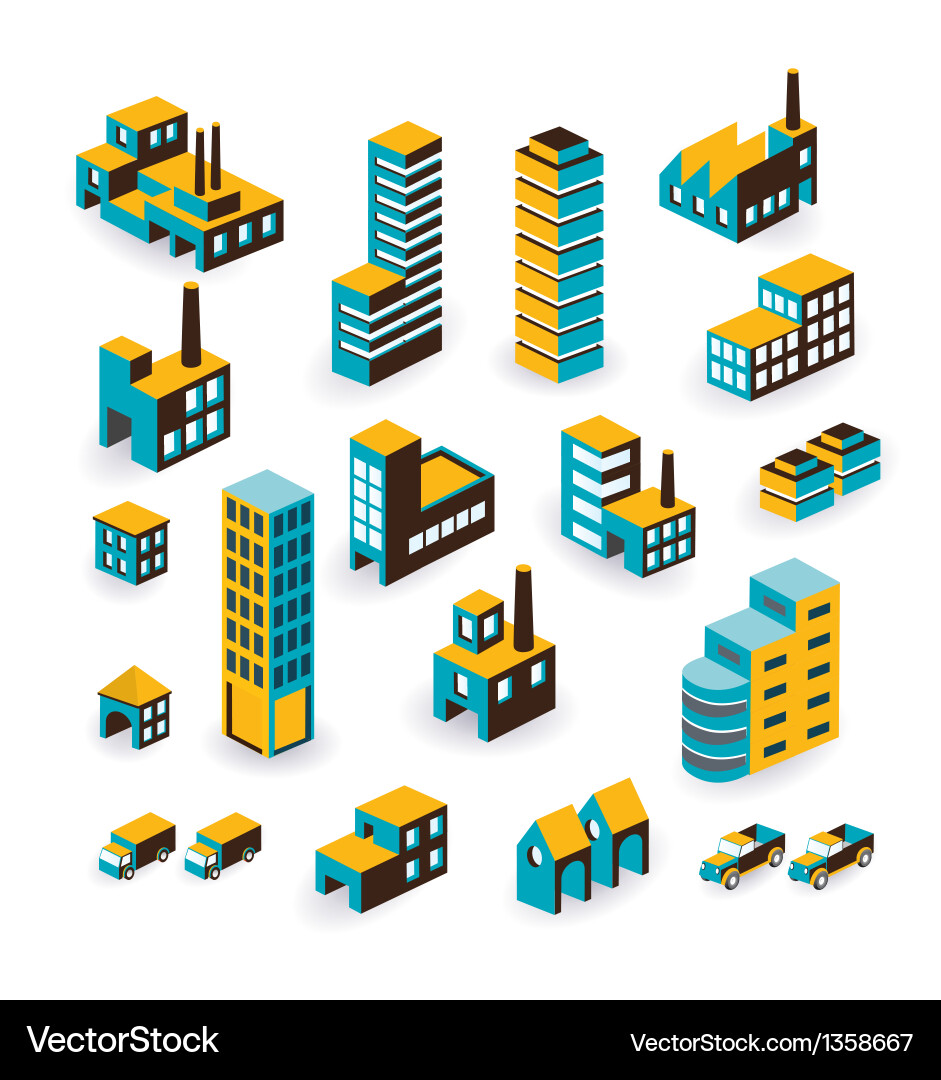 Buildings Royalty Free Vector Image - VectorStock