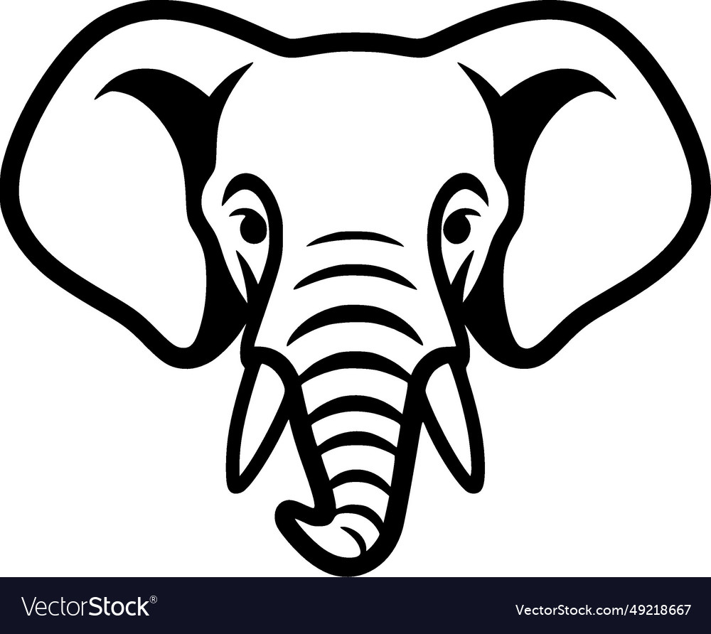 Elephant - minimalist and flat logo