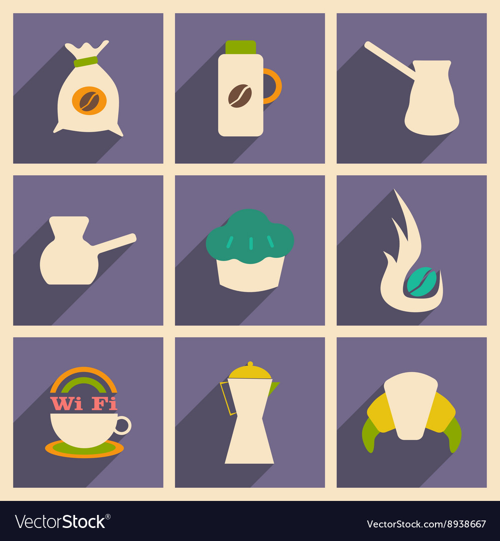 Flat with shadow concept and mobile application