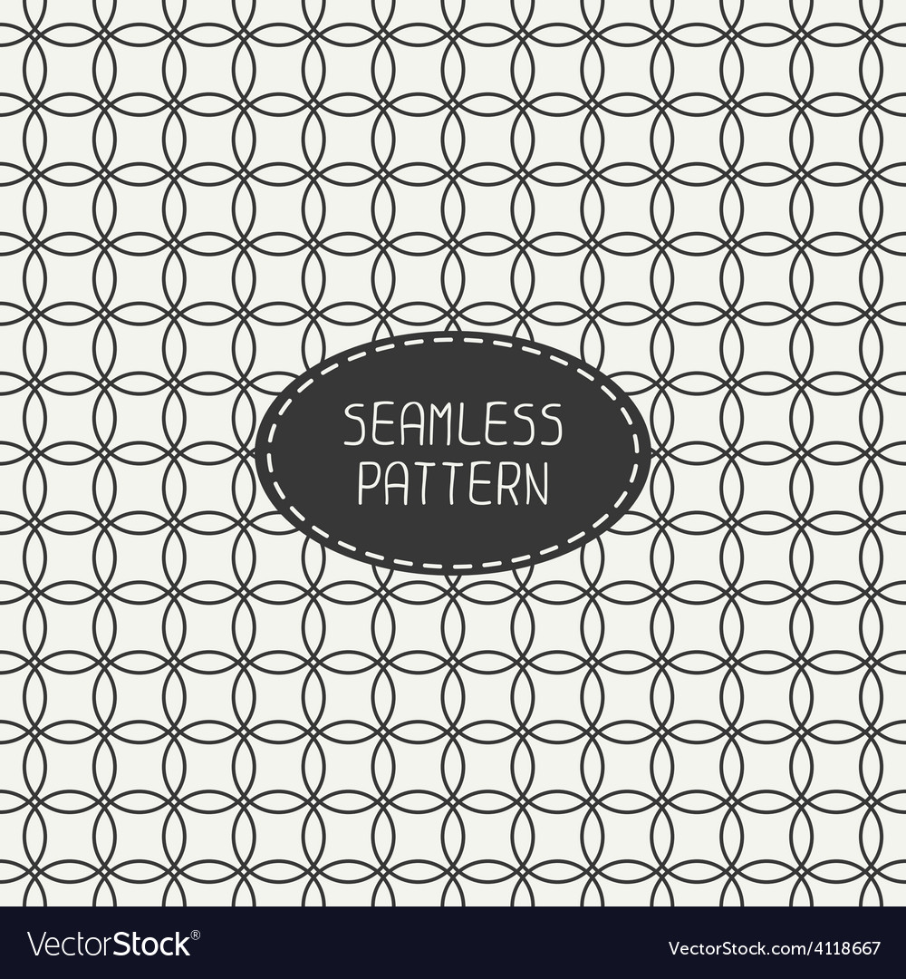 Geometric line seamless pattern with circle round