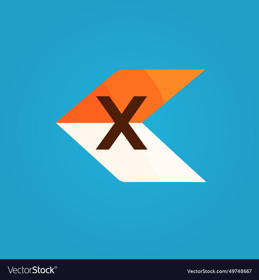 Internet storefront filled colorful initial logo