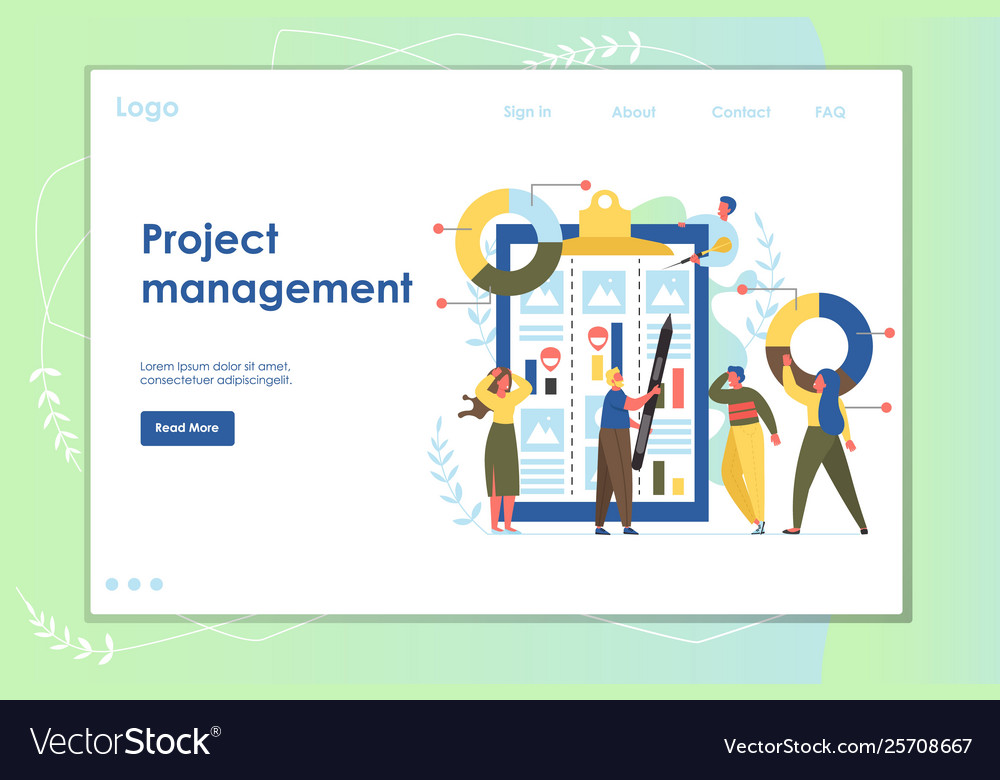 Modern Project Management Website Template