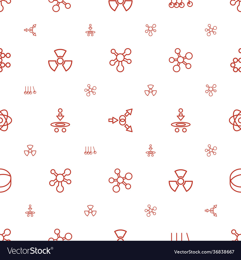 Physics icons pattern seamless white background vector image Physics icons pattern seamless white background