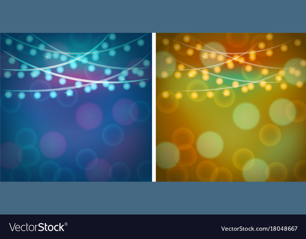 Two background templates with blue and orange