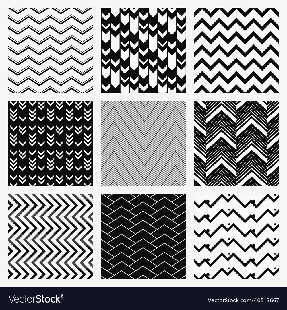 Zigzag pattern background black chevron simple