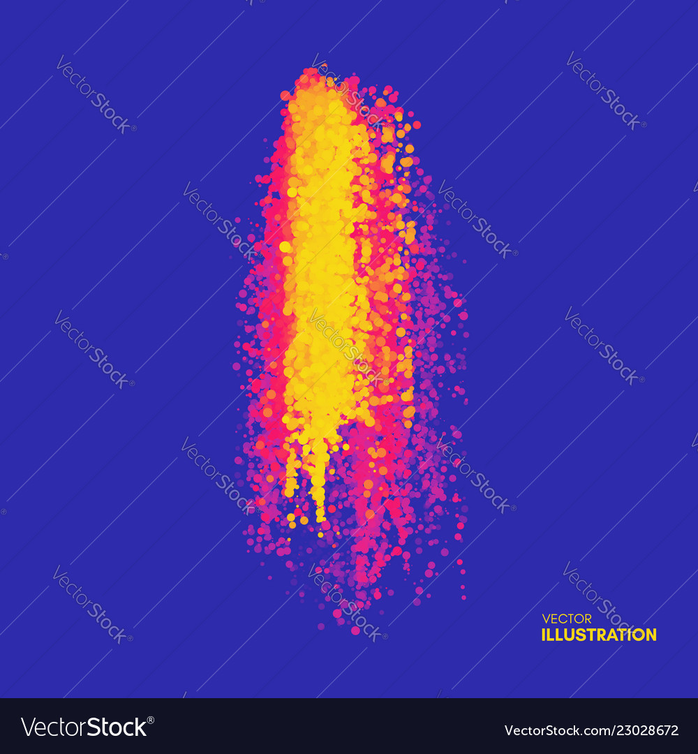 Chaotic particles in empty space dynamic