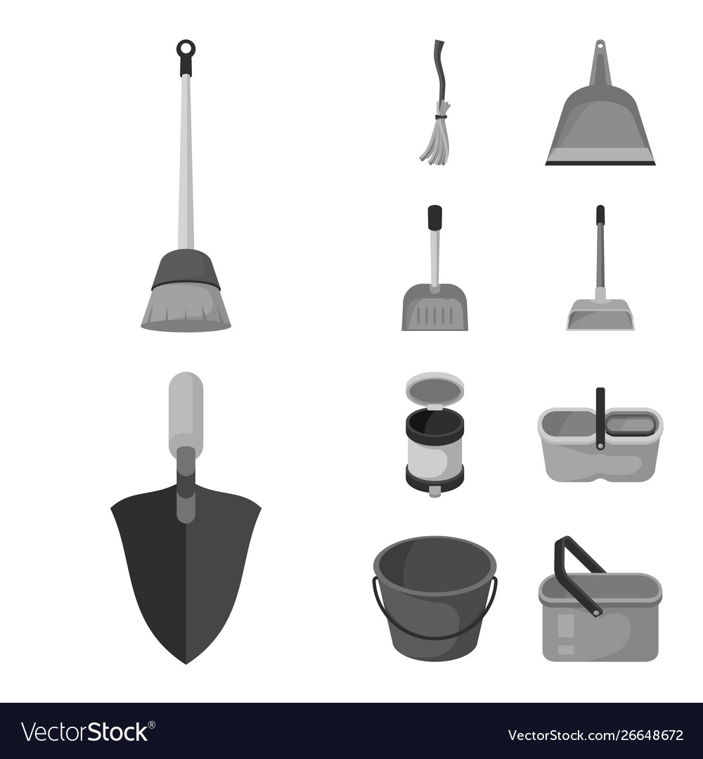 Design tool and mopping symbol Vector Image Design tool and mopping symbol