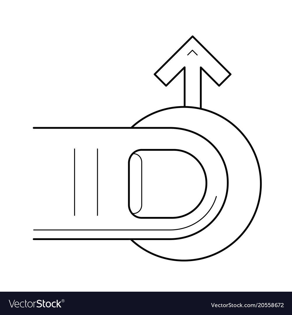 Force navigation line icon
