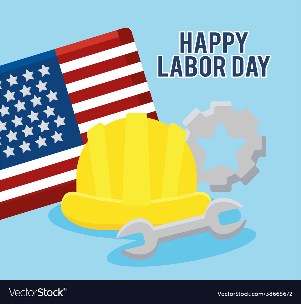 Labor day card Royalty Free Vector Image - VectorStock