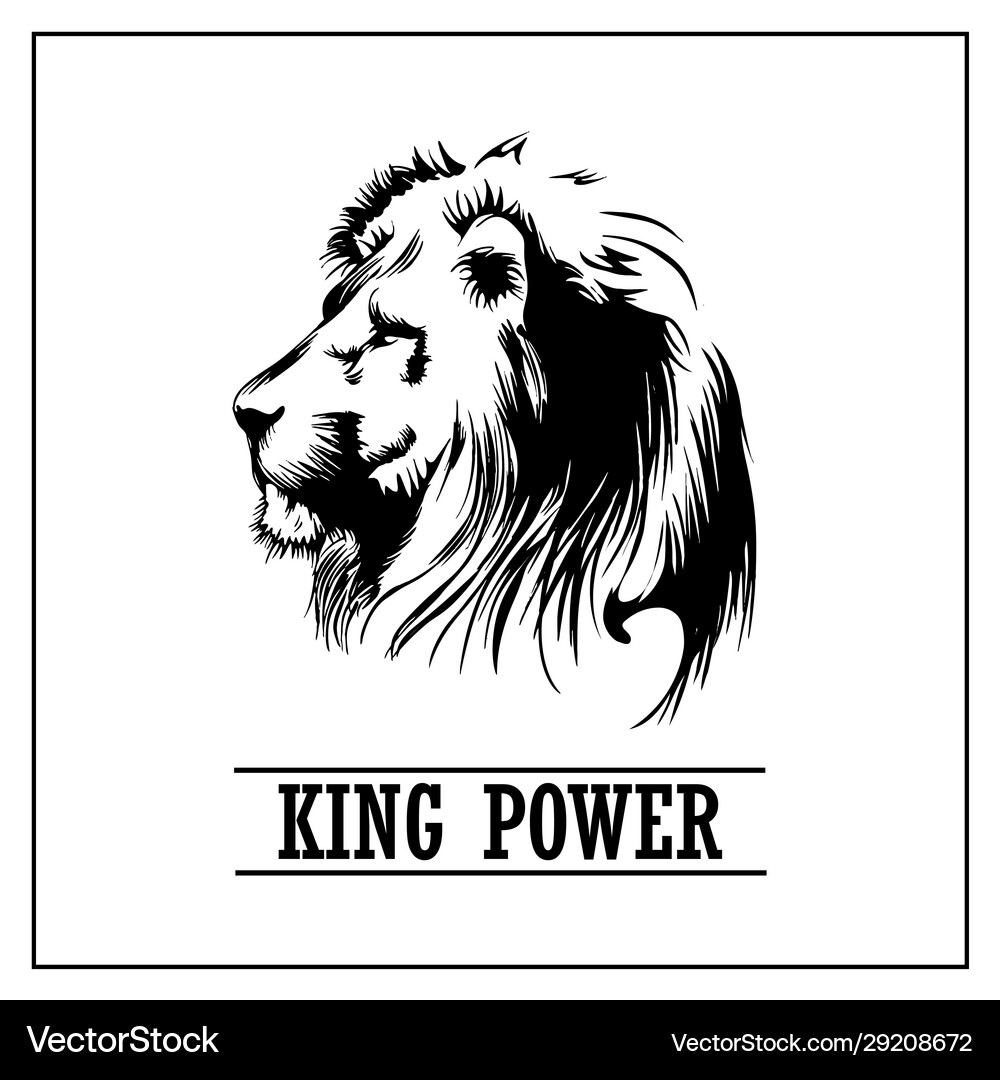 Lion head Royalty Free Vector Image - VectorStock