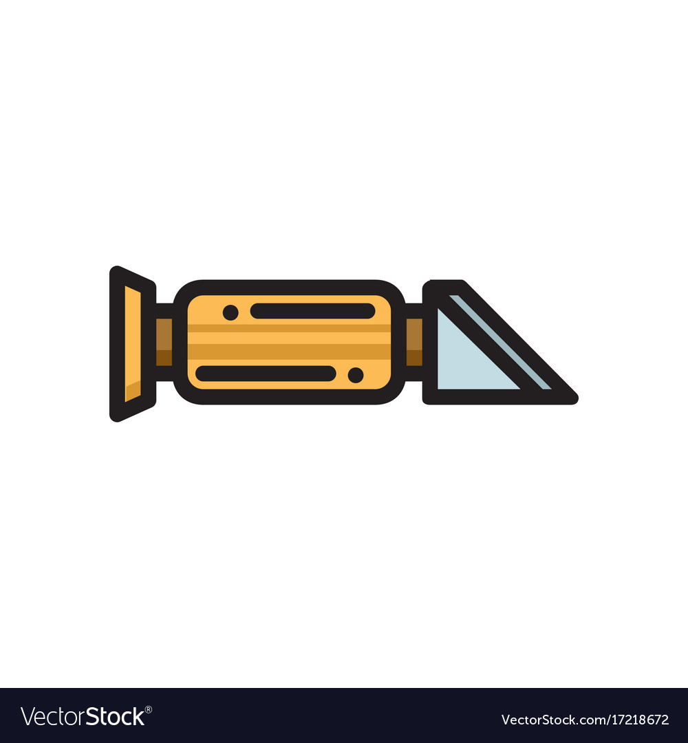 Refractometer refraction measuring tool icon Vector Image