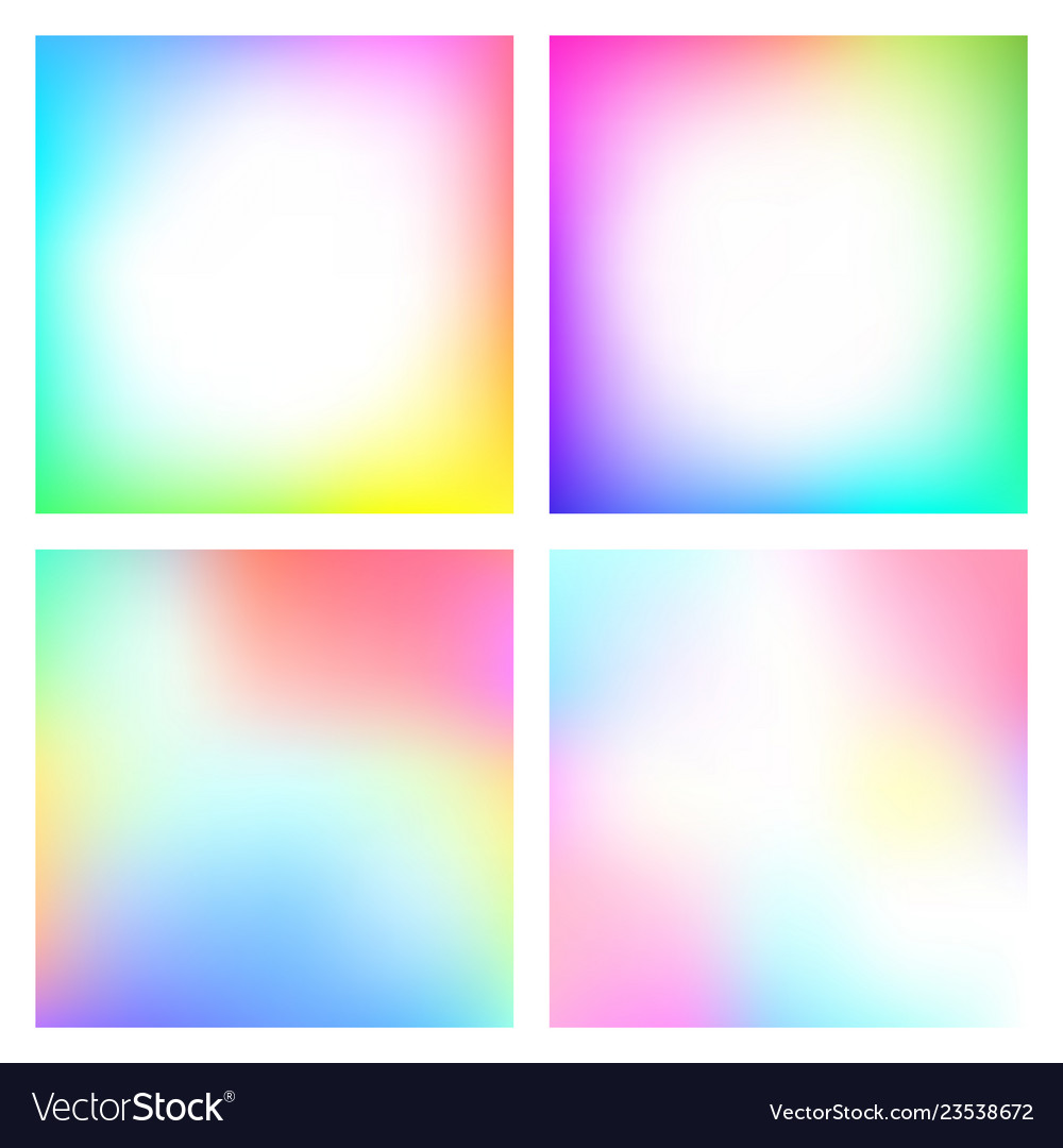 Set of abstract gradient with soft colors
