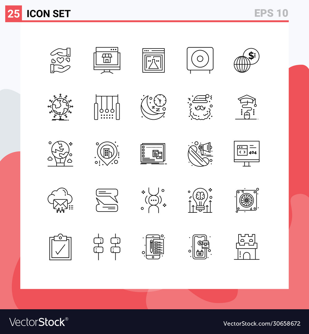 User interface pack 25 basic lines