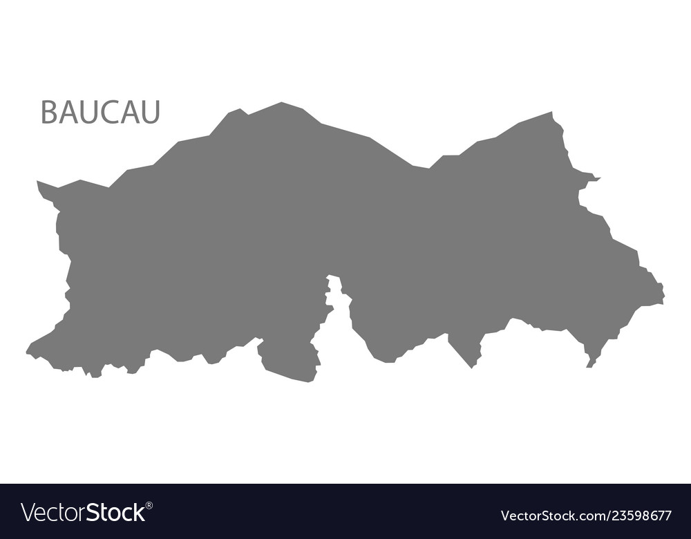 Baucau east timor map grey silhouette