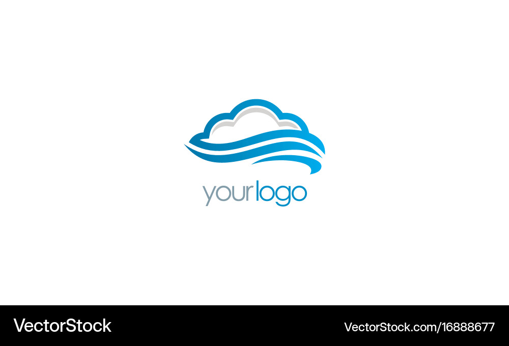 Cloud storage logo Royalty Free Vector Image - VectorStock