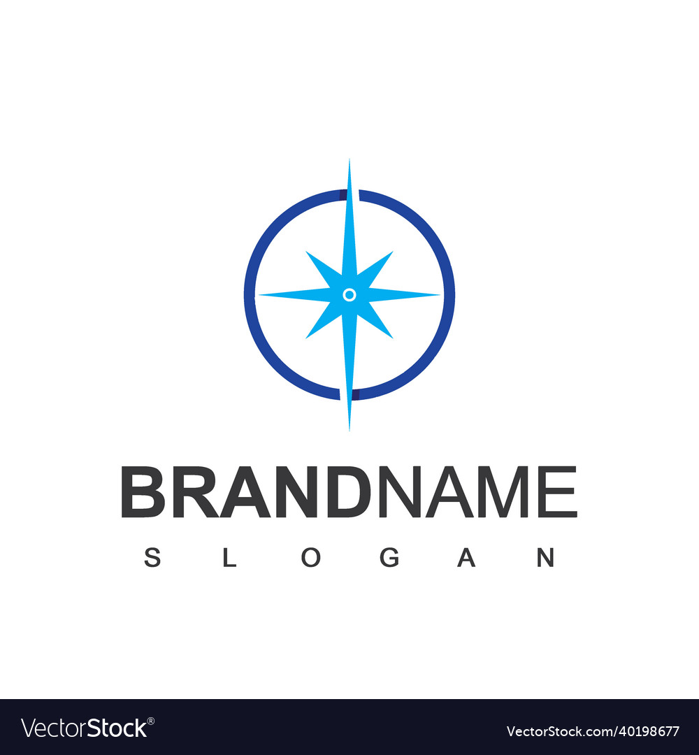 Designvorlage für das Logo von Compass vector image Designvorlage für das Logo von Compass
