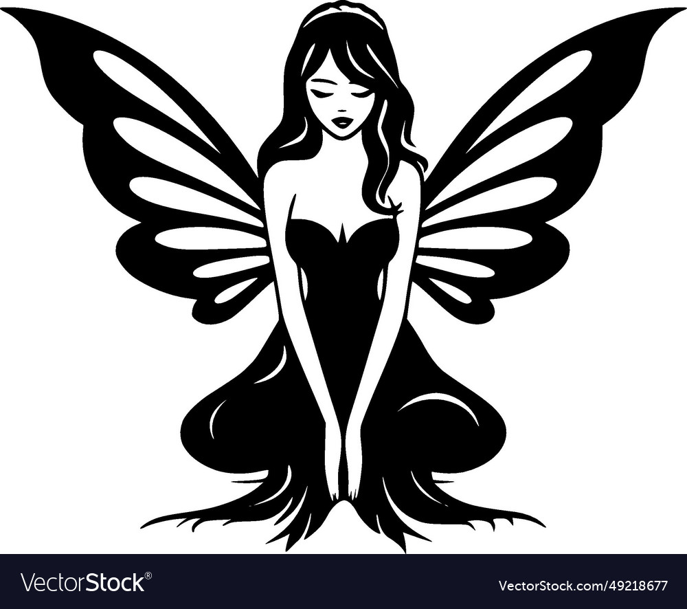 Fairy - minimalist and simple silhouette