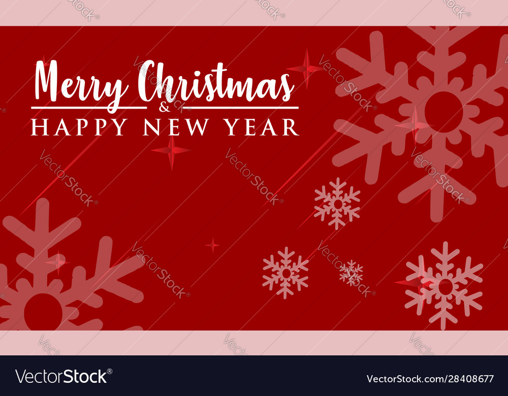 Merry Christmas And Happy New Year Royalty Free Vector Image