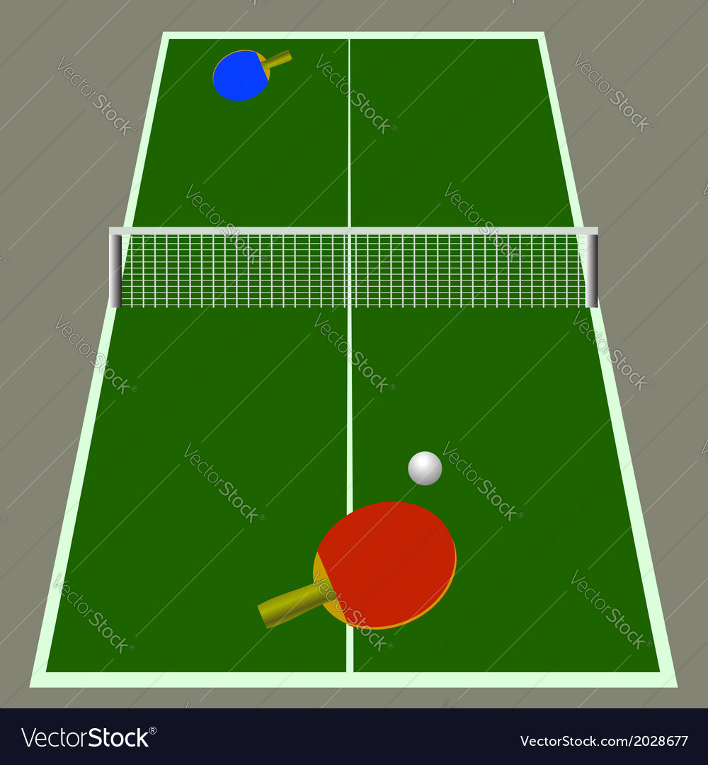 Ping pong game Royalty Free Vector Image - VectorStock