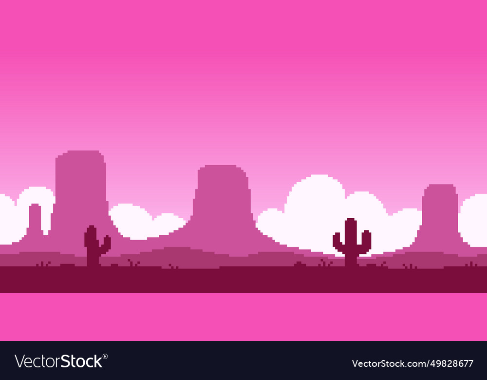 Pink maroon landscape of the great american desert