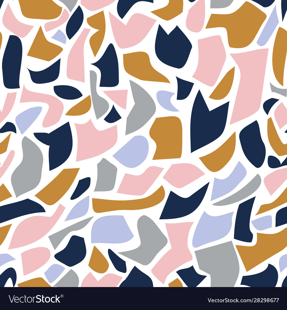 Terrazzo Bodenimitation nahtloses Muster vector image Terrazzo Bodenimitation nahtloses Muster