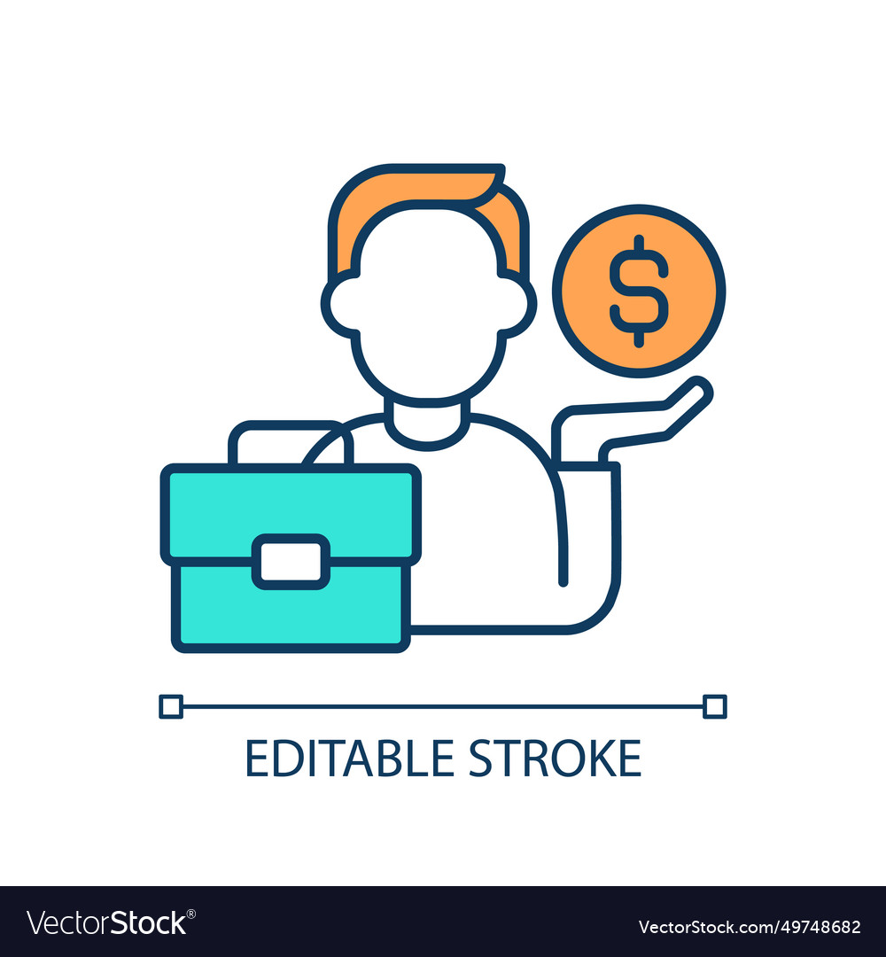 2d editable simple thin line set competitive Vector Image 2d editable simple thin line set competitive